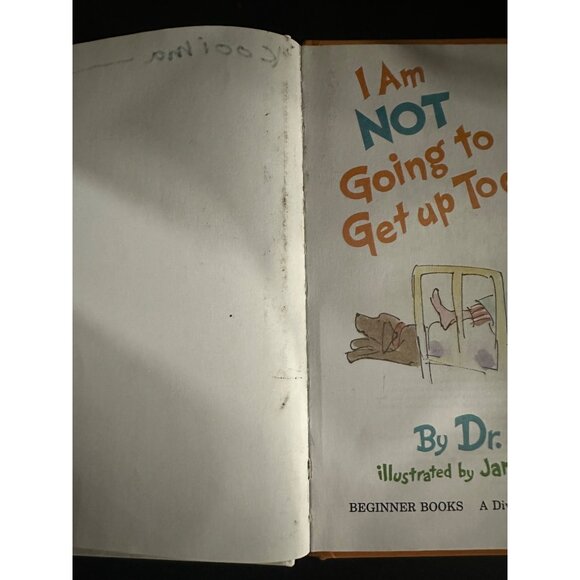 Dr. Seuss 4 Book bundle vintage cat in the hat foot book and children’s books - Picture 9 of 16